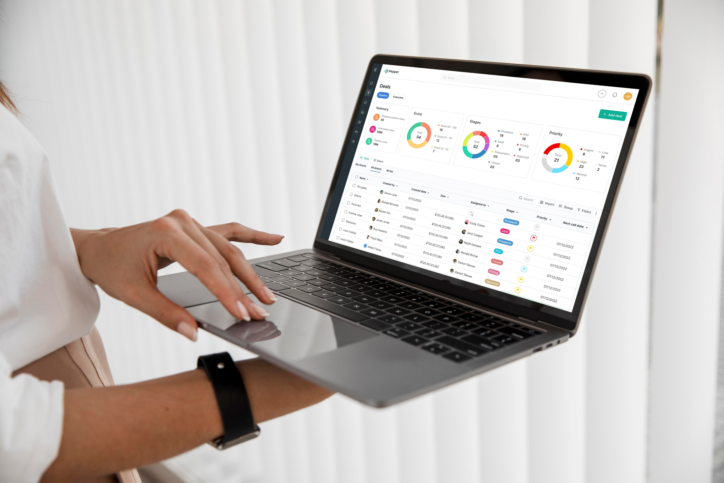 Building a Looker Studio dashboard on laptop